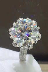 5 Carat Moissanite Side Stone Ring - Shah S. Sahota